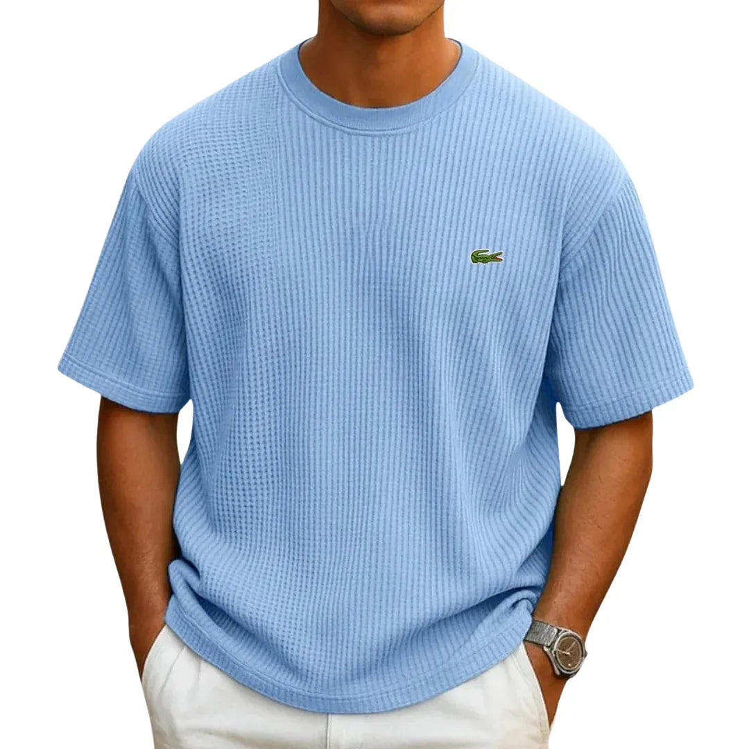 Everyday Waffle-Knit Crew-Neck Sweater