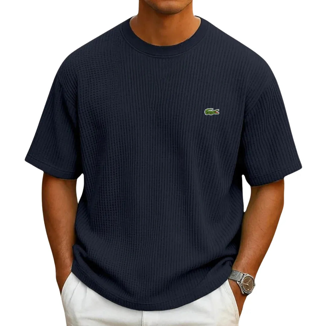 Everyday Waffle-Knit Crew-Neck Sweater