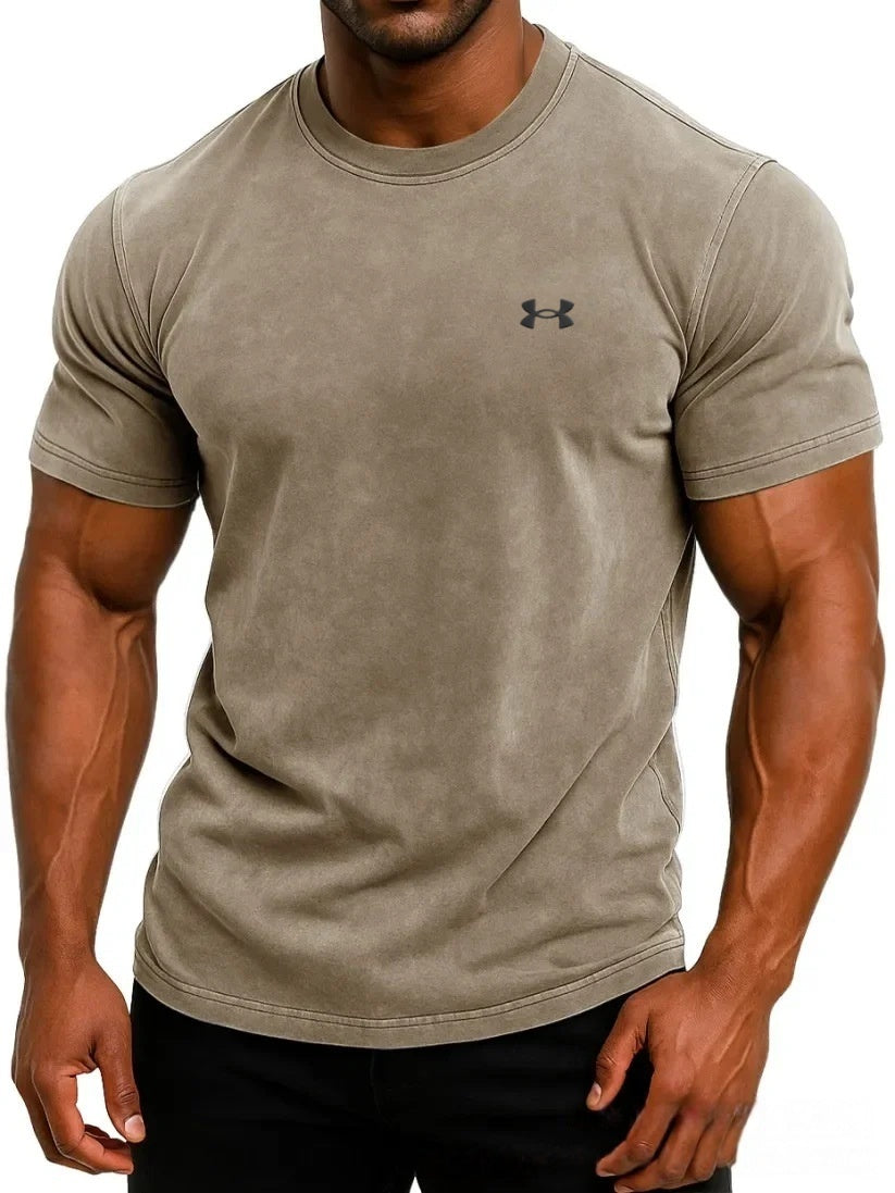 Vintage-style cotton batik T-shirt