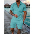POLO Zip-Up Short-Sleeve Set