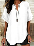 Women's Casual Summer V-Neck Shirt