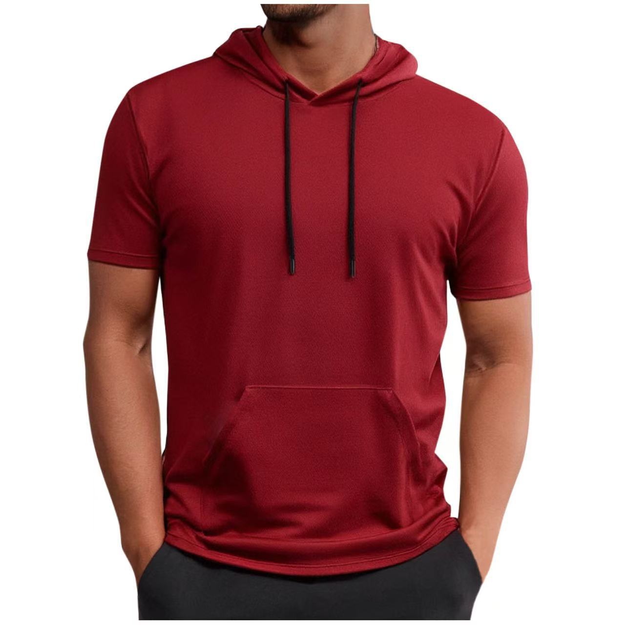 Men's short-sleeved hoodie