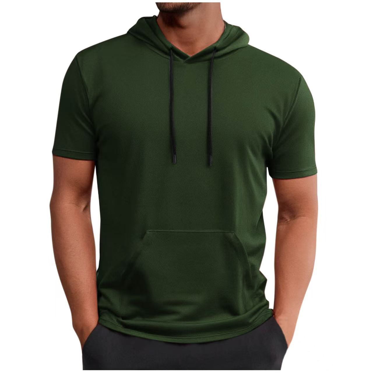Men's short-sleeved hoodie