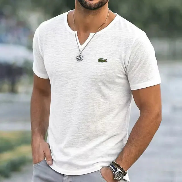 Everyday Linen V-Neck Tee